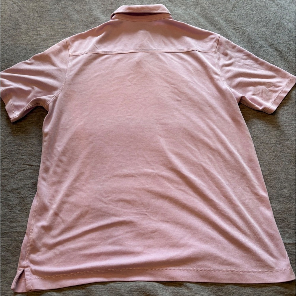 Island Republic Mens Large Pink Short Sleeve Modal Blend Polo Shirt - Picture 2 of 7